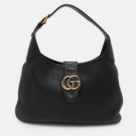 Gucci Handbags - Gucci Black Leather Aphrodite Hobo